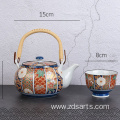 Hand painted gold color of Japanese teapot